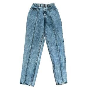 Vintage Lawman Western High Rise Acid Wash Jeans Size 5 Women’s Cotton Tapered